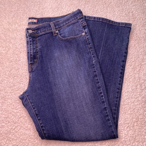 Levi's 515 Fashion High Rise Boot Cut Medium Blue 16 Short - Picture 1 of 14